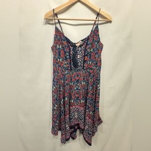 Band of Gypsies Asymmetrical Hem Floral dress size large